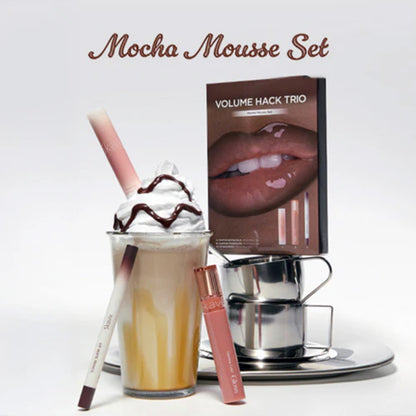 LIP VOLUME HACK TRIO (3 Shades, Lip Mate Pencil & Melting Balm & Color Gloss)